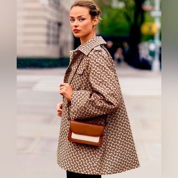 NWT Ann Taylor Link Print Swing Coat - Picture 2 of 7